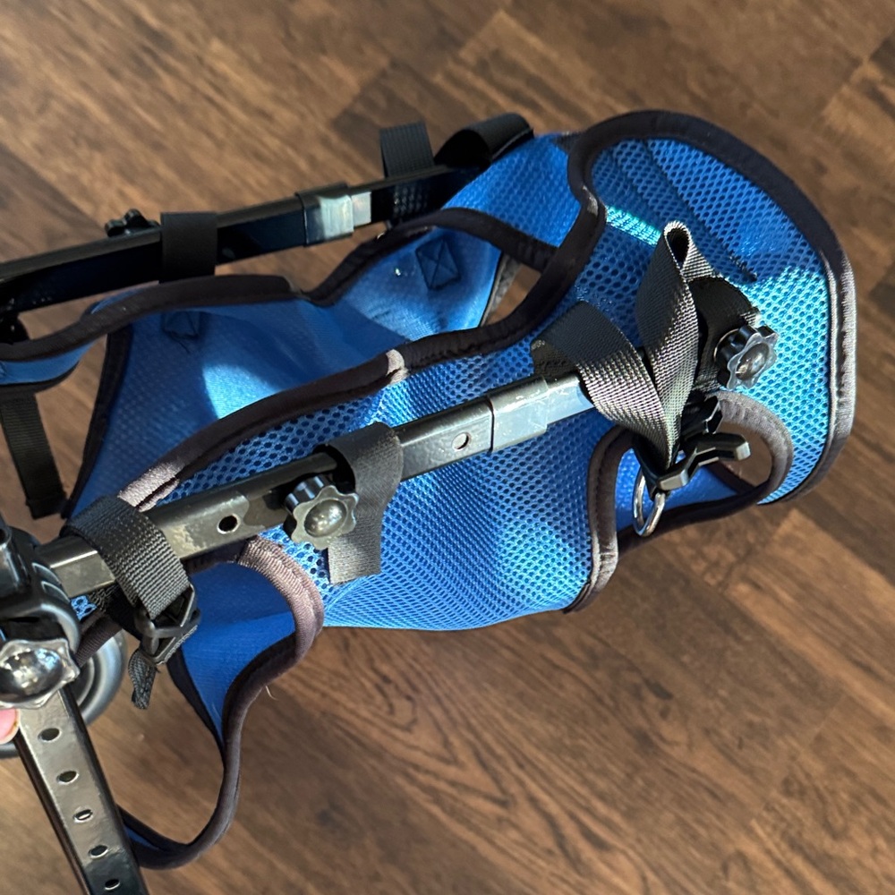 Dog Wheelchair Harness with Black Straps